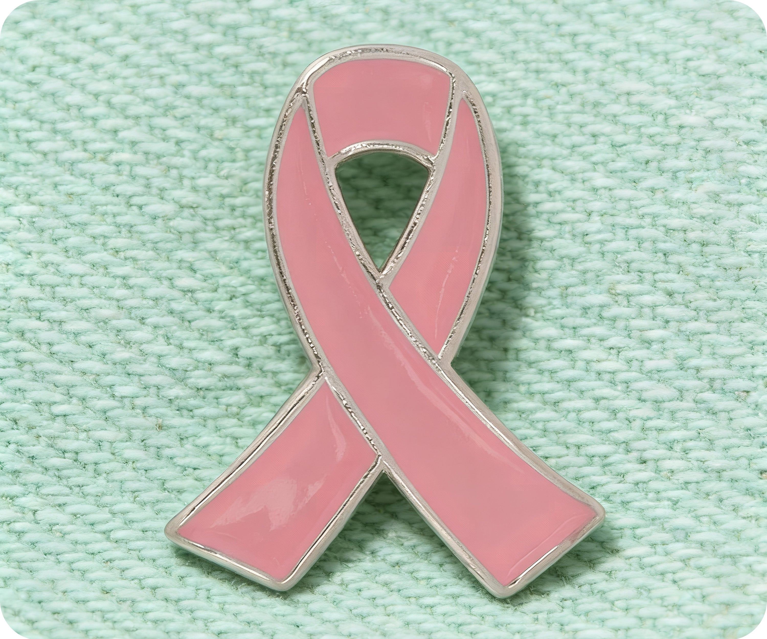 Pink Ribbon Pin Badge