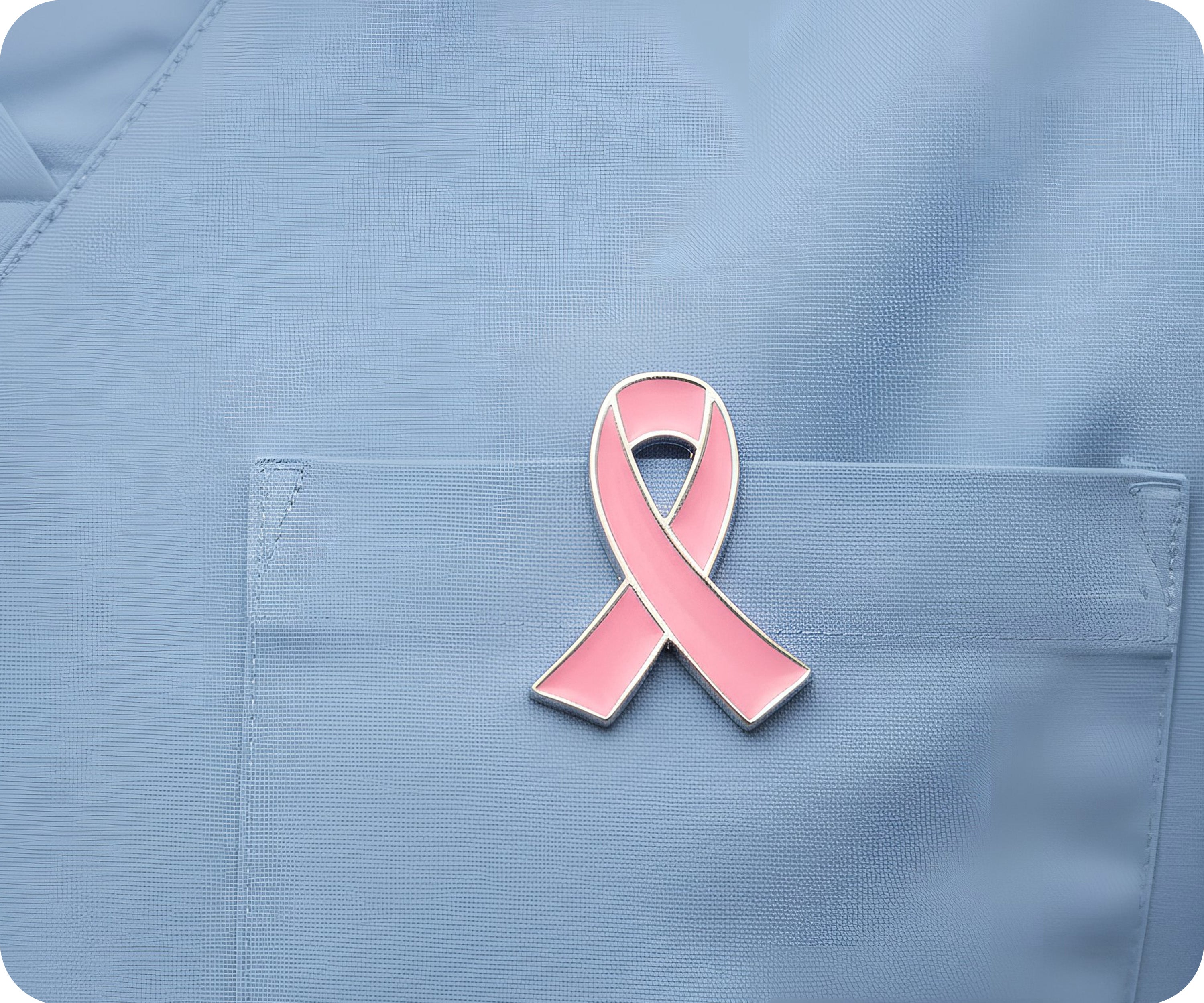 Pink Ribbon Pin Badge