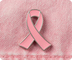 Pink Ribbon Pin Badge