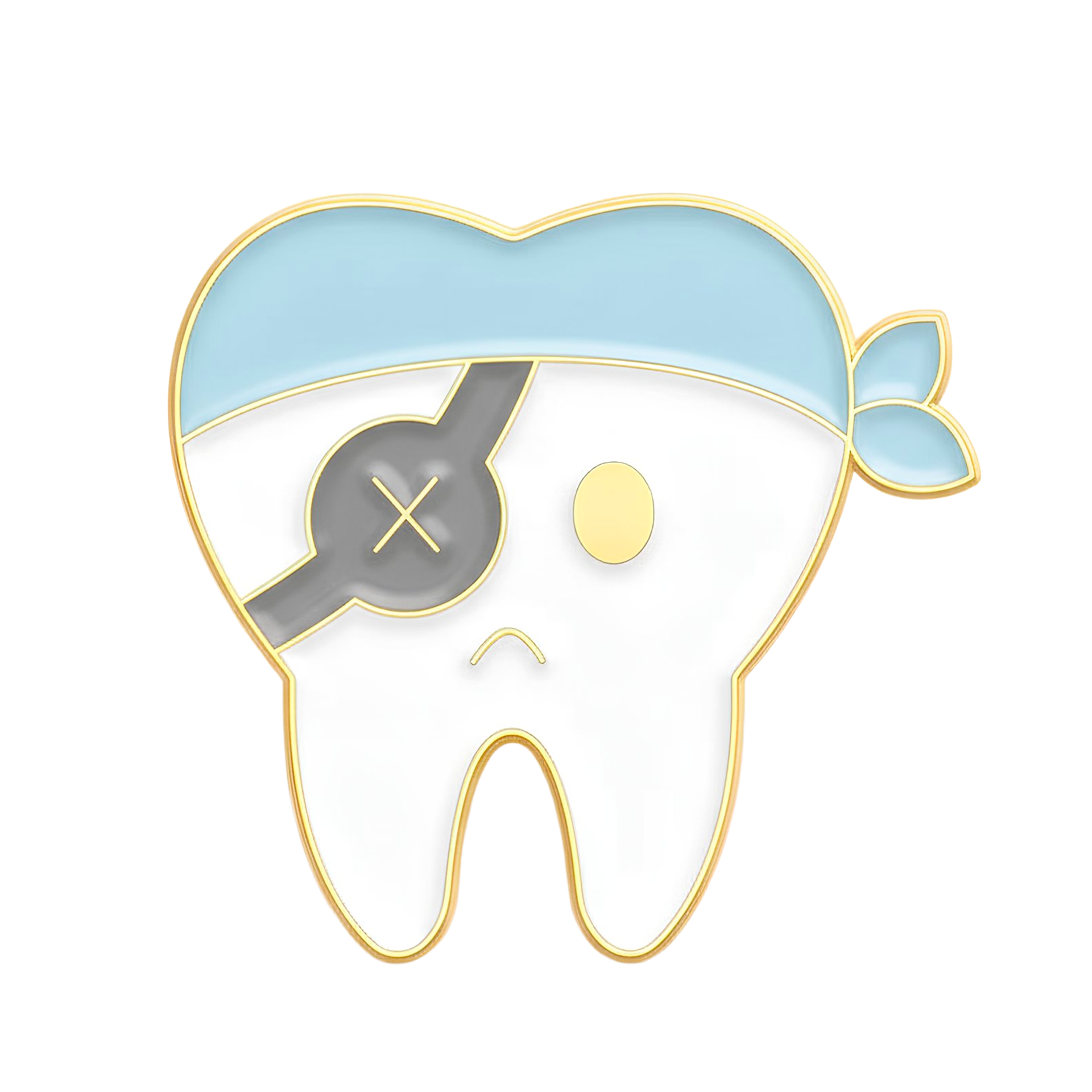 Insignia de alfiler con dientes de pirata para dentista
