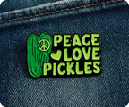 Peace Love Pickles Pin Badge