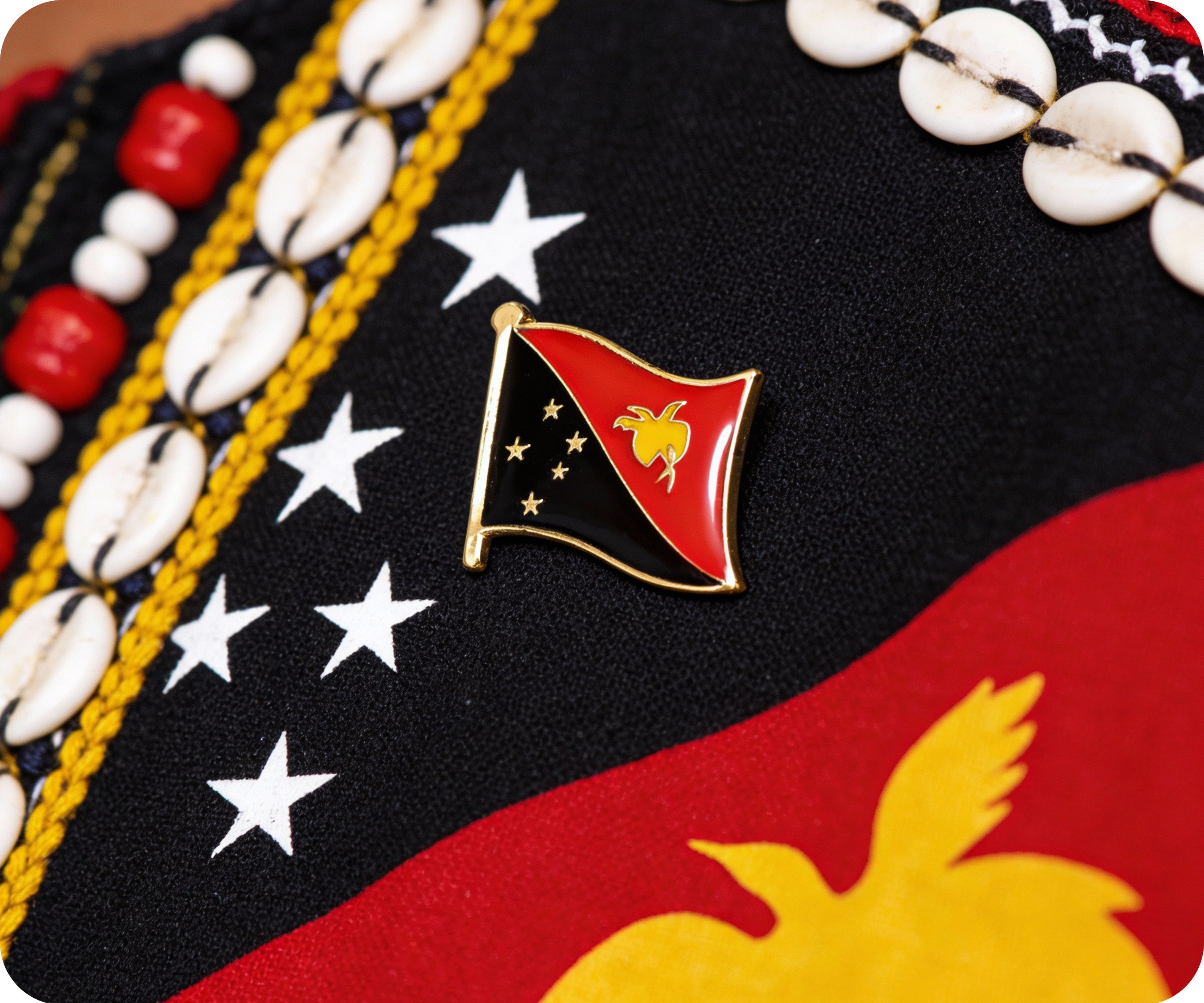 Papua New Guinea Flag Pin Badge