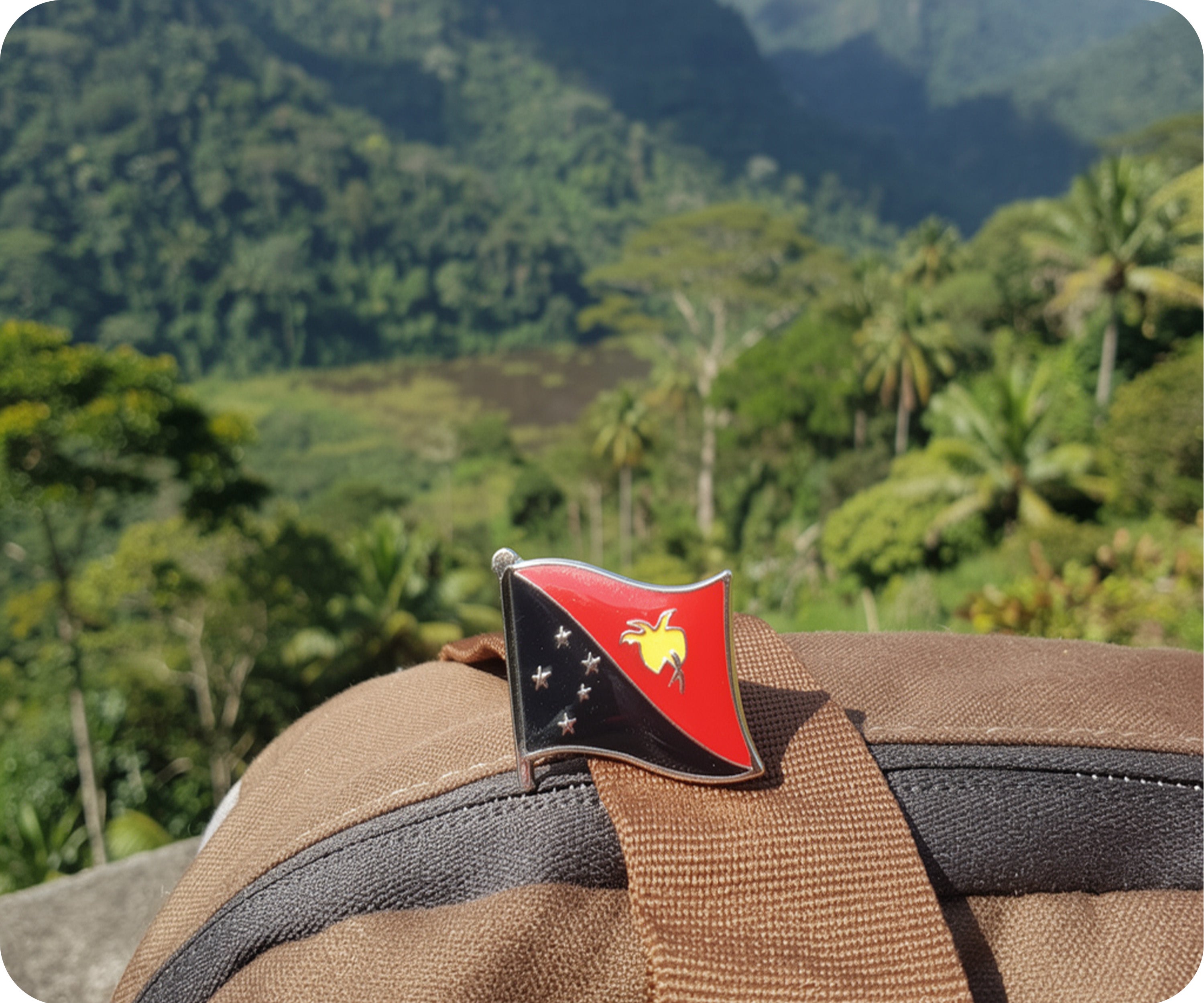 Papua New Guinea Flag Pin Badge