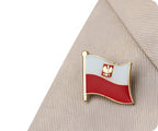 Poland Naval Crest Flag Pin Badge
