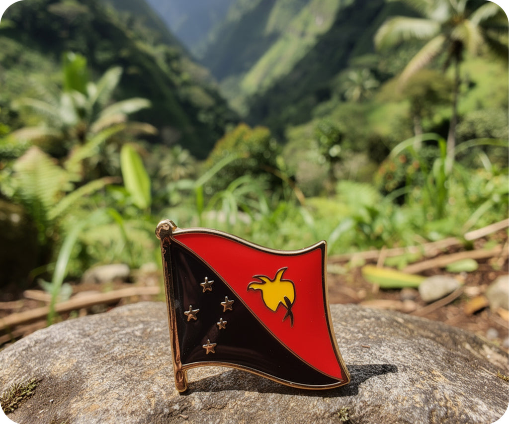 Papua New Guinea Flag Pin Badge