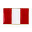 Peru Rectangle Flag Pin Badge