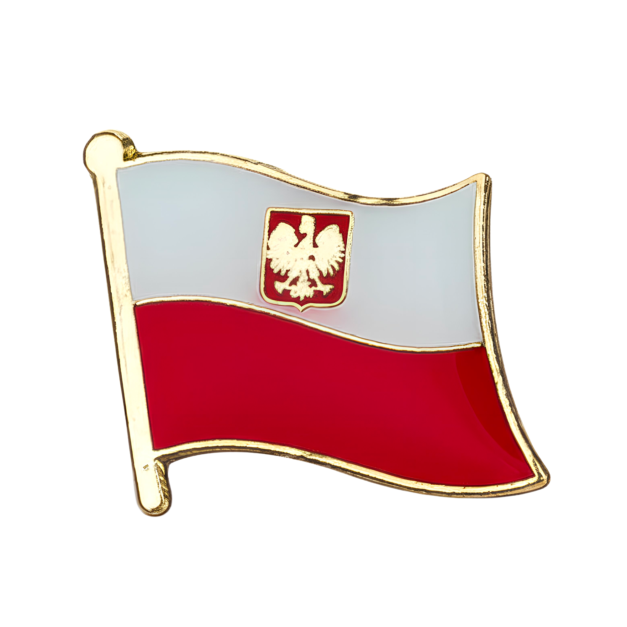 Poland Naval Crest Flag Pin Badge
