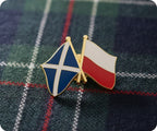 Scotland & Poland Friendship Pin Badge