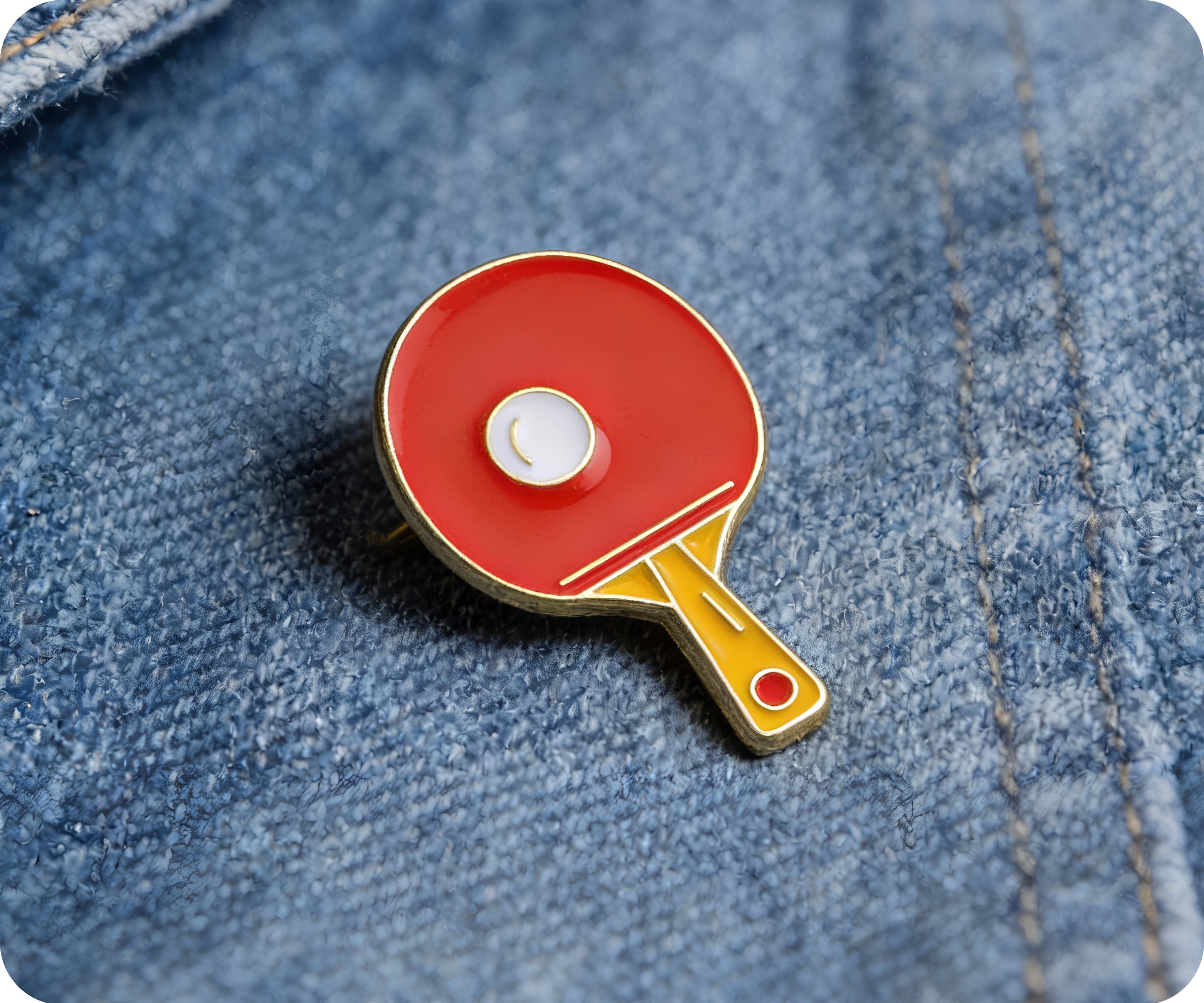 Pin de deporte de pala de ping-pong Imagen secundaria del producto
