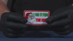 Parche termoadhesivo para Navidad de Papá Noel "I Do It For The Ho's" (8 x 4,5 cm)