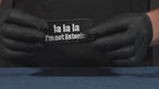 La La La I'm Not Listening Patch Iron On (8x 4cm)