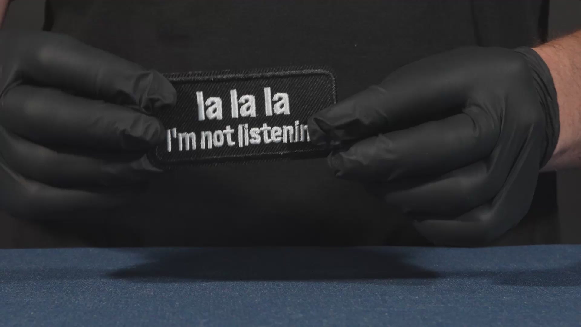 La La La I'm Not Listening Patch Iron On (8x 4cm)