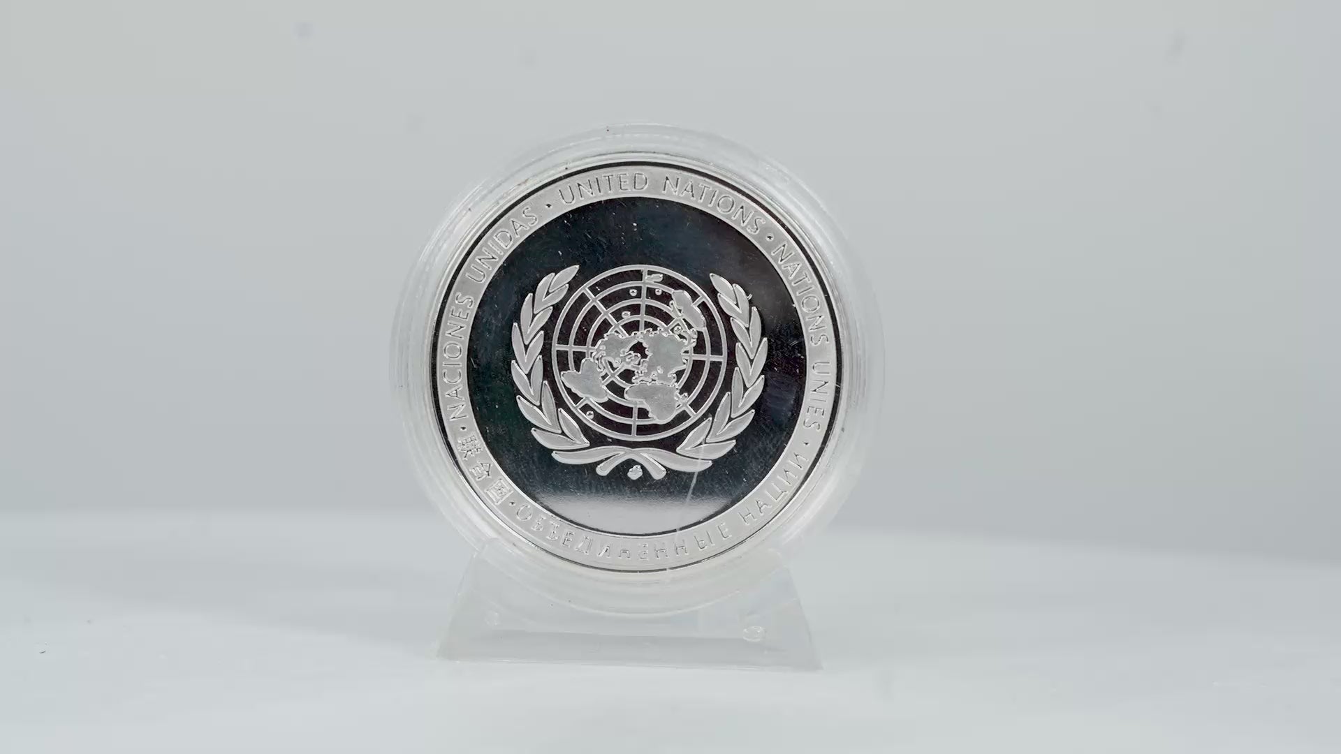 Moneda conmemorativa de las Operaciones de Mantenimiento de la Paz de las Naciones Unidas - Edición de plata