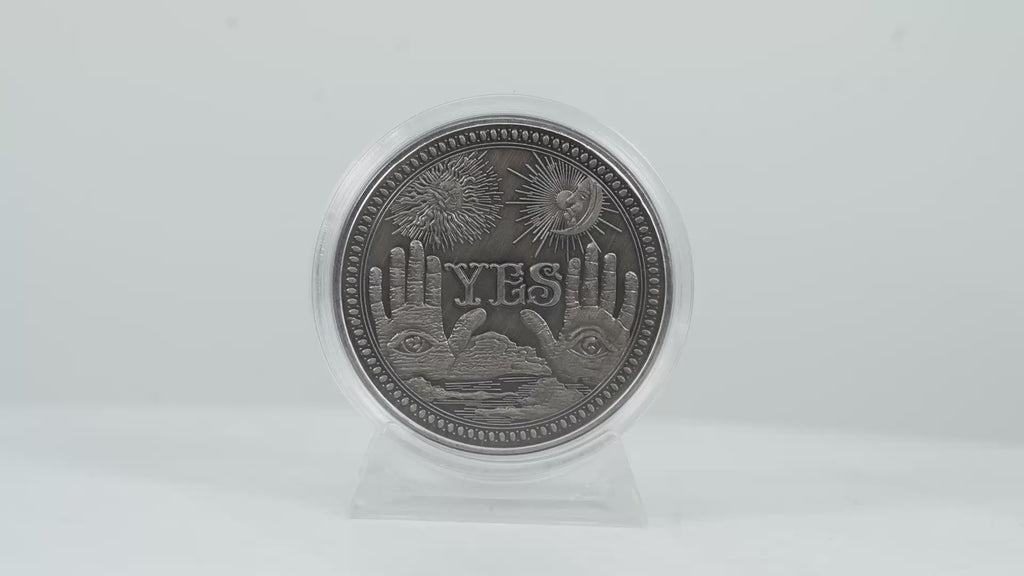 YES / NO Divination Coin – Gothic Oracle Design