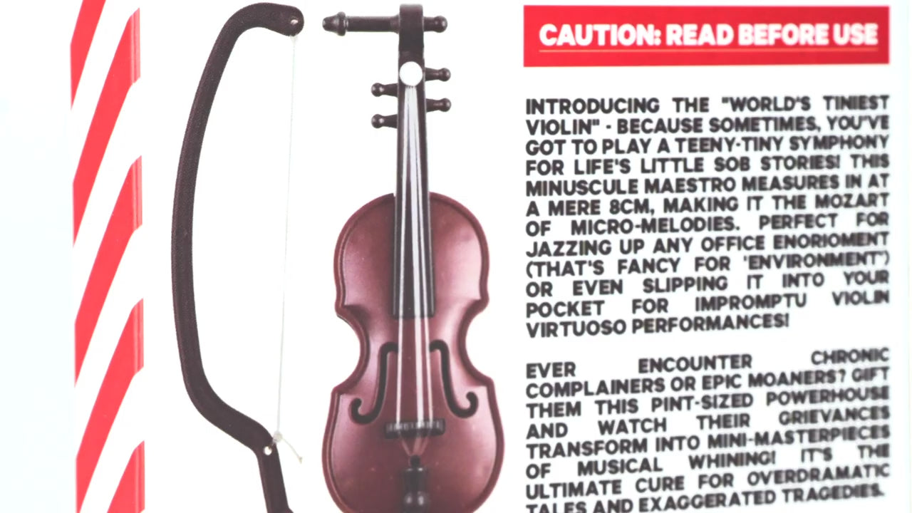 ¡Violín microscópico!