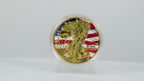 Liberty American Eagle Coin – Patriotic Flag Edition (Colour Overlay)