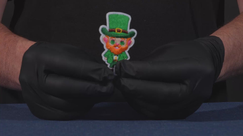 Parche termoadhesivo de Leprechaun irlandés (4 x 6 cm)