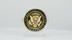 Secret Service & Presidential Seal Commemorative Coin – Black & Gold Edition