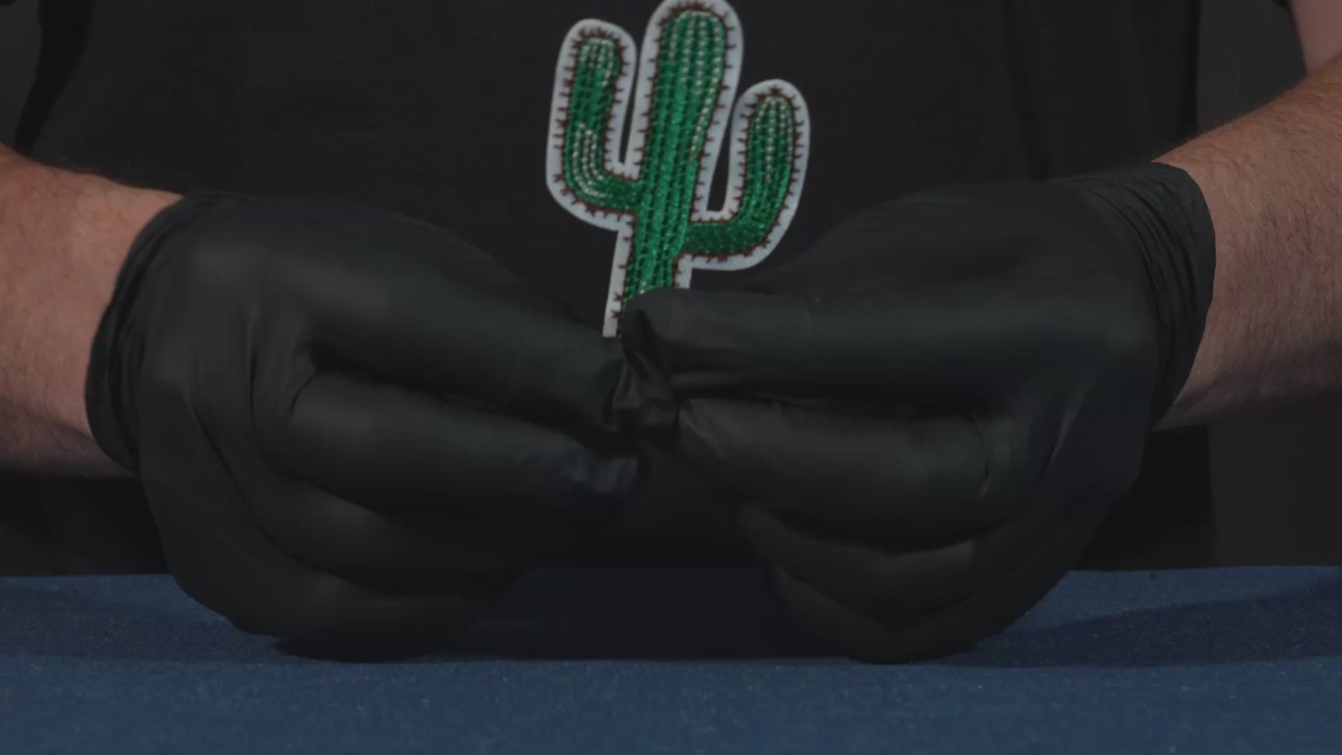 Cactus 2 Arm Wild West Patch Iron On (8 x 5cm)