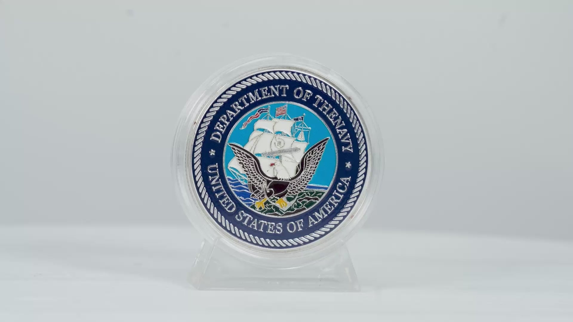 Moneda conmemorativa de la Armada de los Estados Unidos – Edición doble emblema