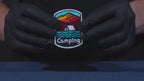 Camping Travel Patch Iron On (6.5 x 4.5cm)