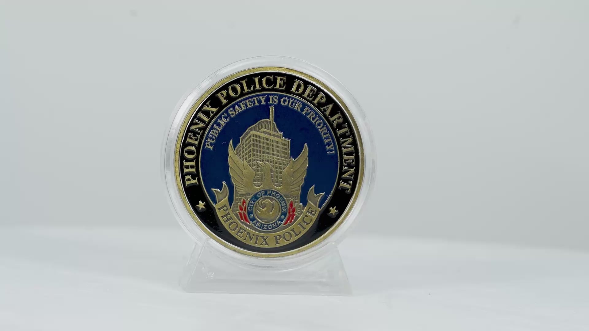 Departamento de Policía de Phoenix y moneda conmemorativa de San Miguel