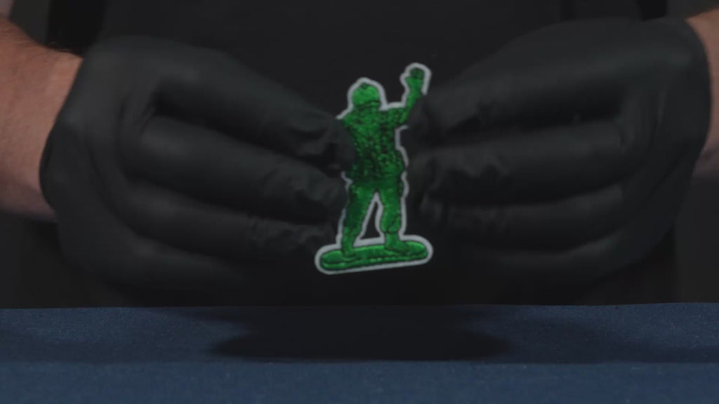 Toy Soldier Green Army Man Patch Iron On (6 x 4cm)