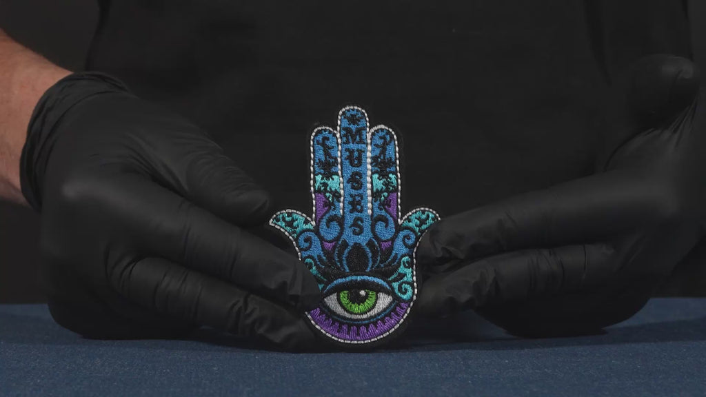 Parche termoadhesivo Mano de Fátima (Hamsa) (9 x 7 cm)