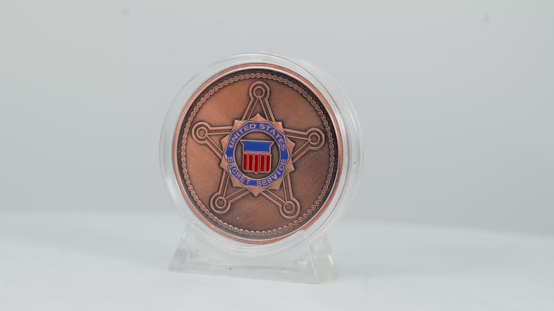 Moneda Conmemorativa de San Miguel y el Servicio Secreto de EE. UU. – Edición Bronce