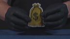 Money Sack Loot Dollar Patch Iron On (8x 5cm)