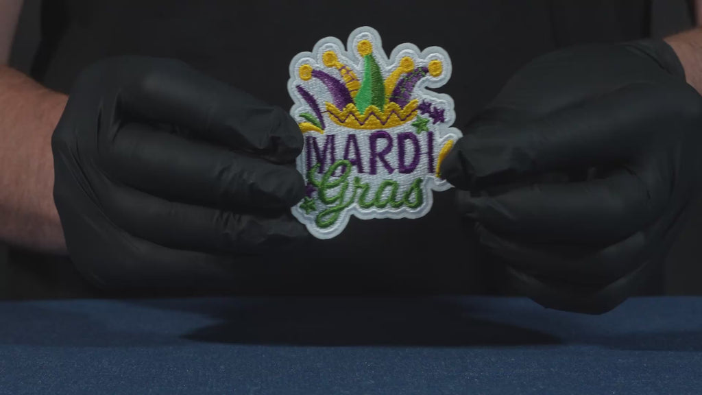 Mardi Graz Festival Patch Iron On (7 x 6cm)
