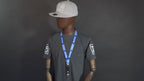 Acollador Cosplay Battenberg de Policía Negro y Azul