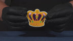 Golden Royal Crown Patch Iron On (7 x 6cm)