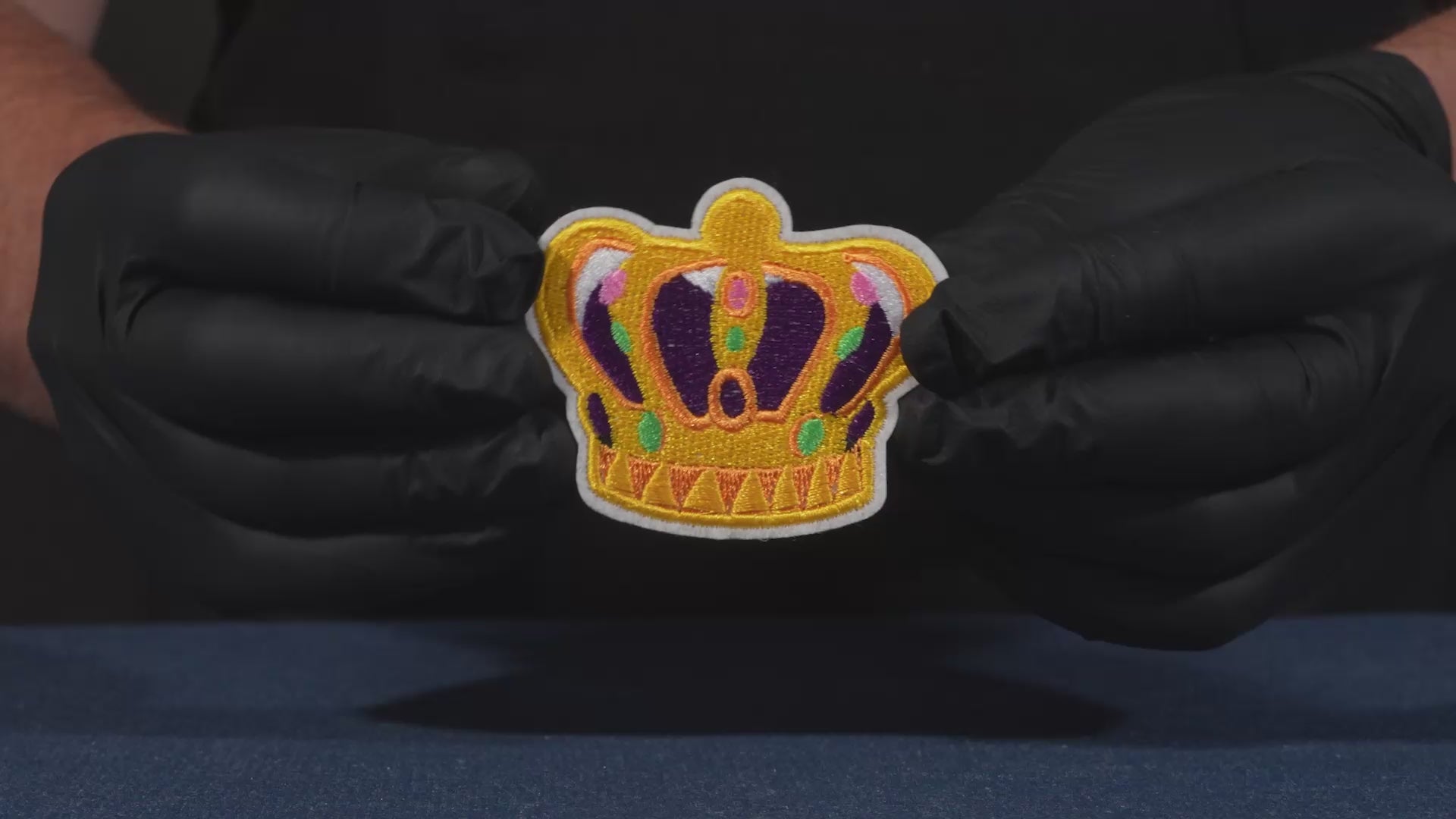 Golden Royal Crown Patch Iron On (7 x 6cm)