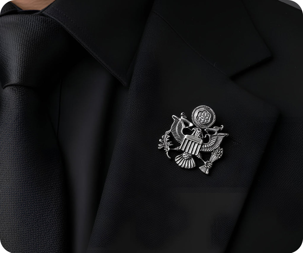 Presidential Seal United States USA Silver Pin Badge