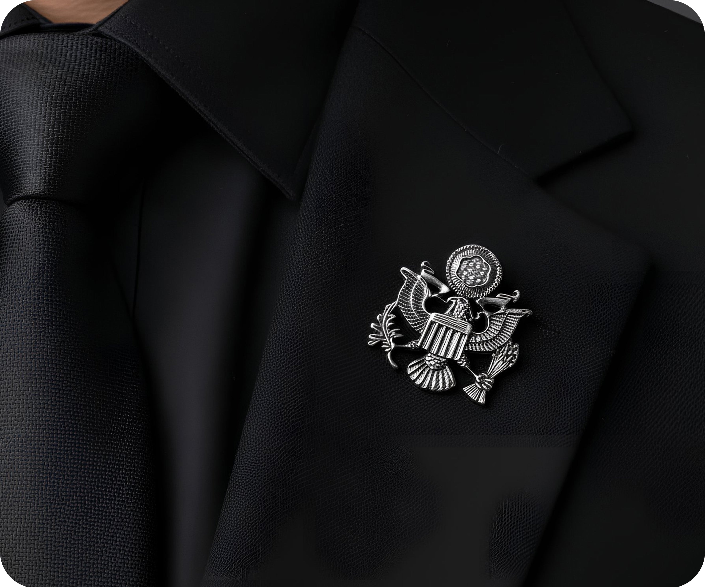 Presidential Seal United States USA Silver Pin Badge