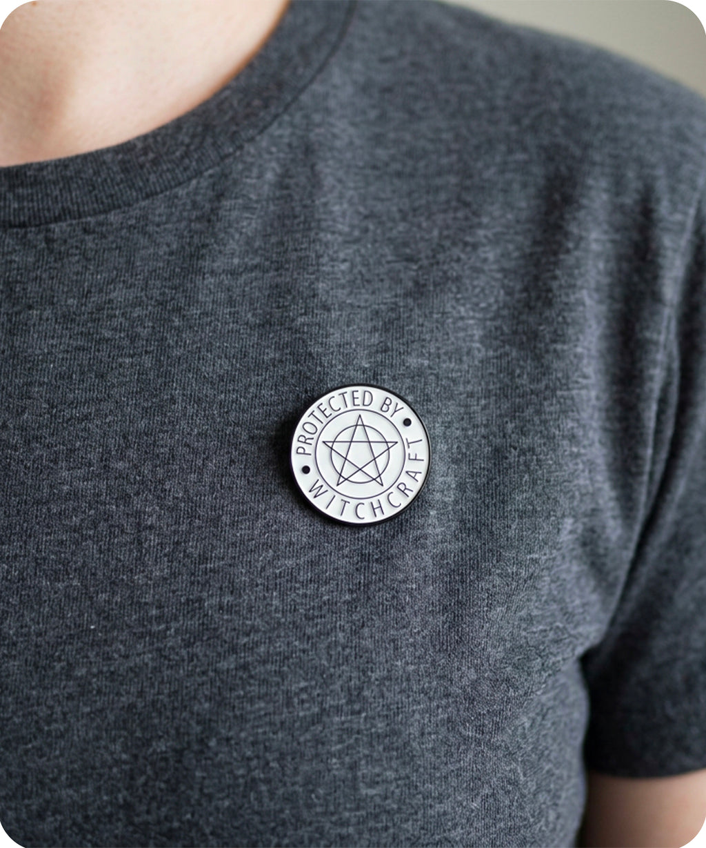 Protected By Witchcraft Enamel Pin Badge