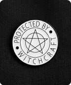 Protected By Witchcraft Enamel Pin Badge