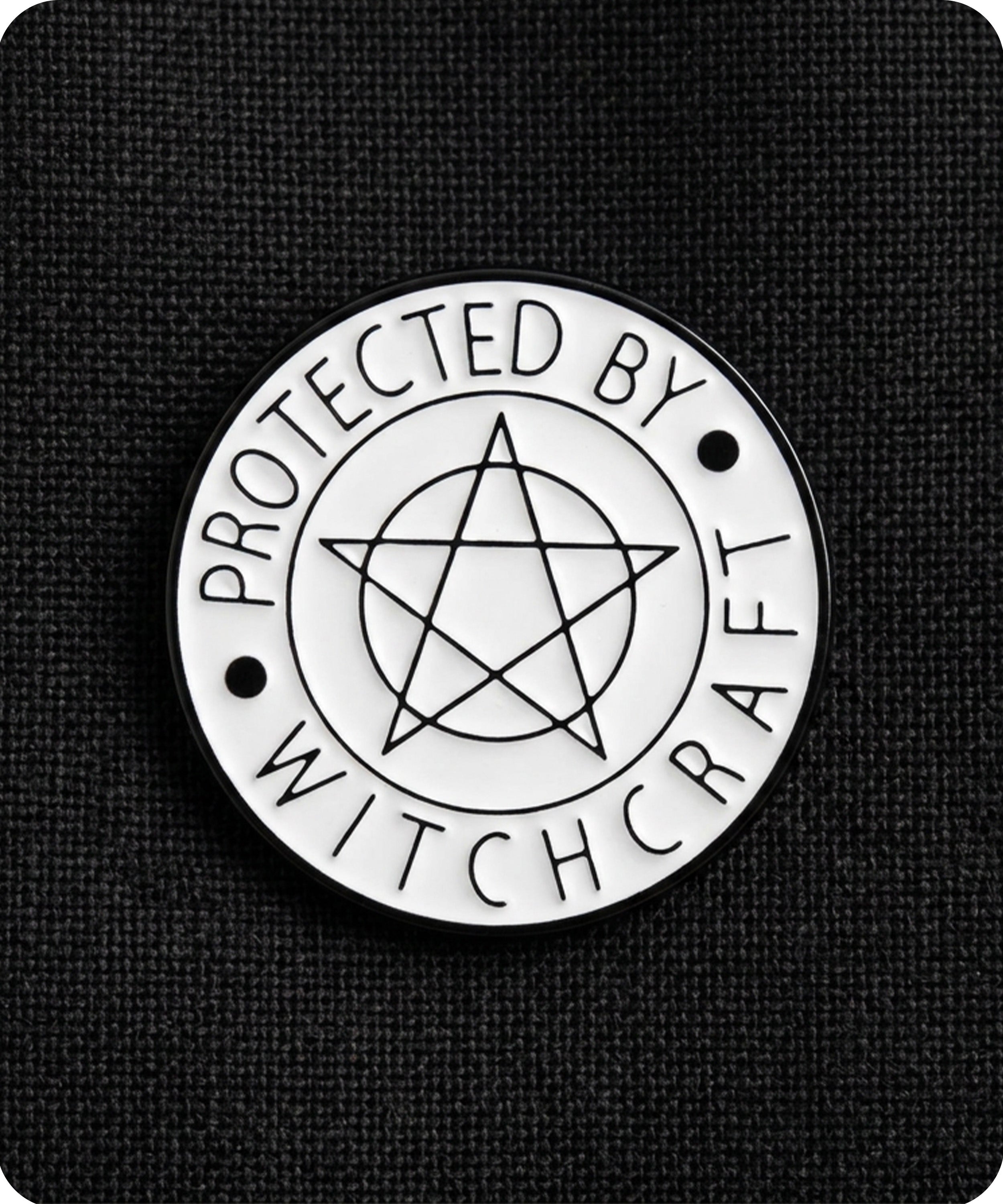 Protected By Witchcraft Enamel Pin Badge