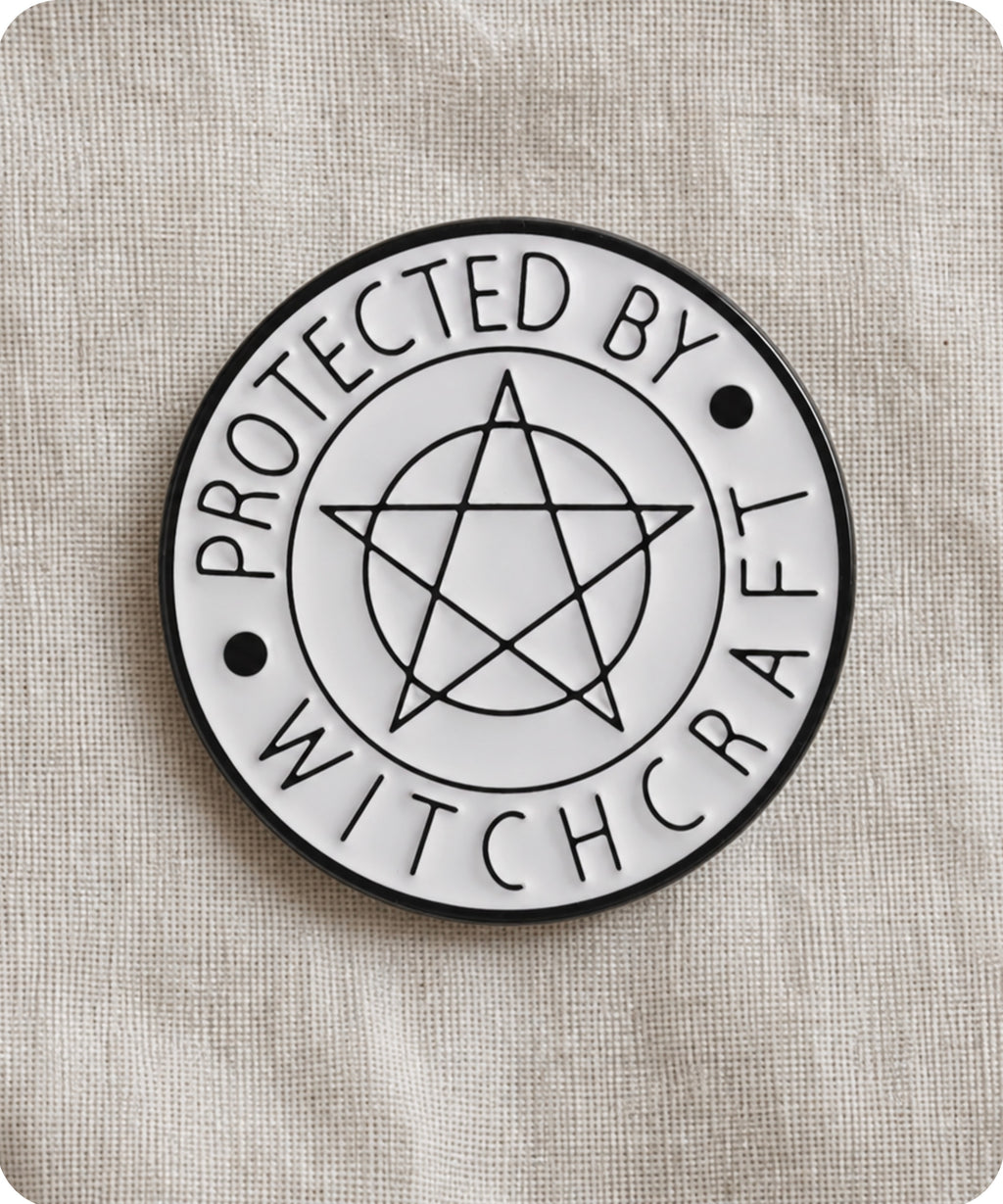 Protected By Witchcraft Enamel Pin Badge