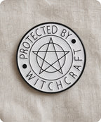Protected By Witchcraft Enamel Pin Badge