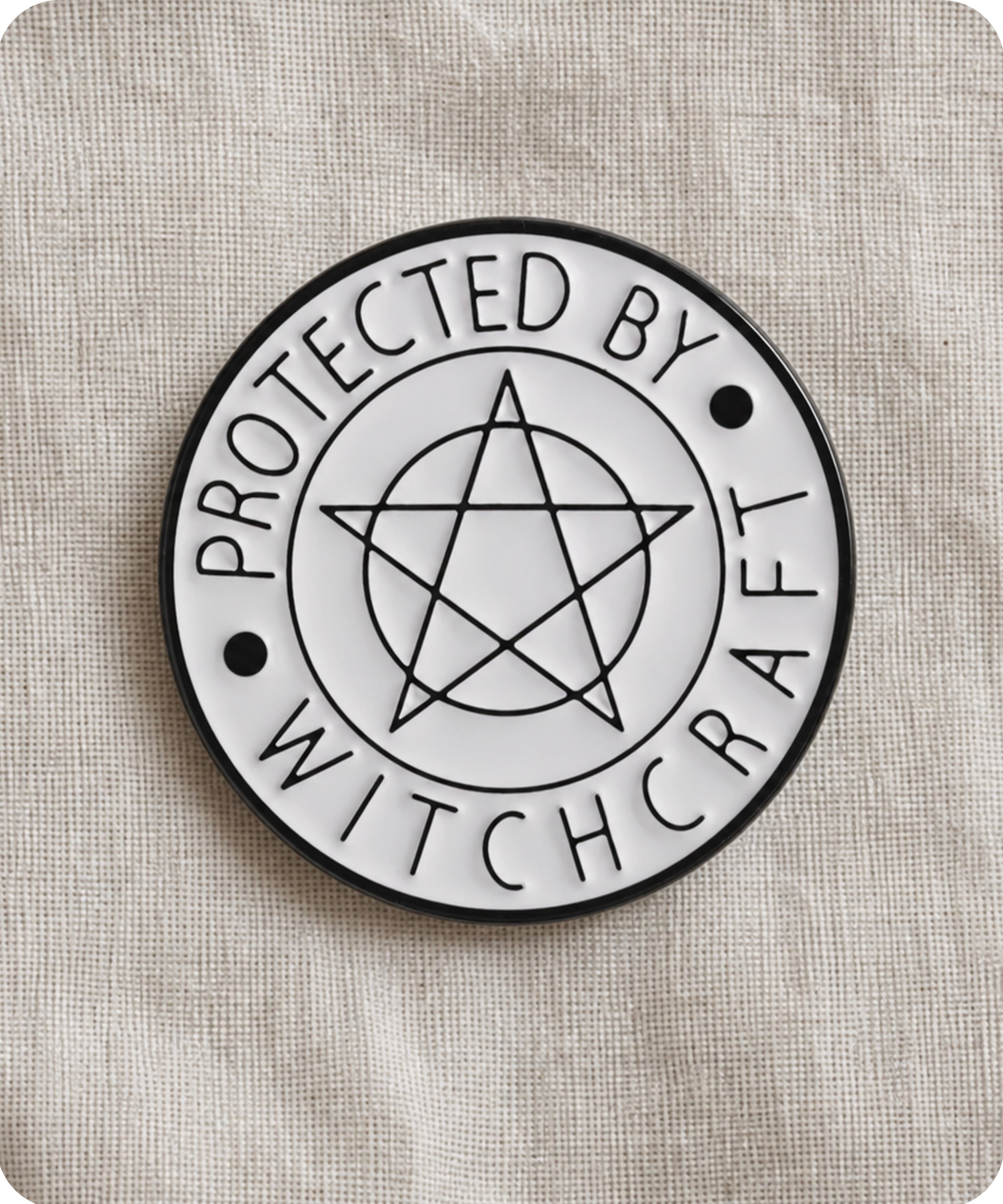 Protected By Witchcraft Enamel Pin Badge