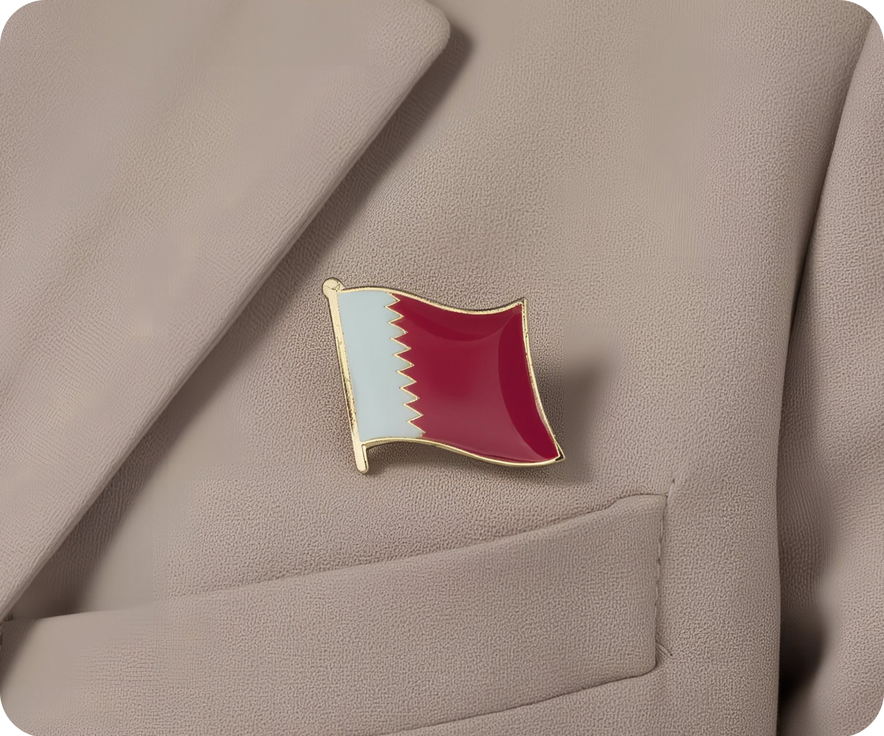 Qatar Flag Pin Badge