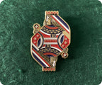 Queen Card Suits Poker Pin Badge