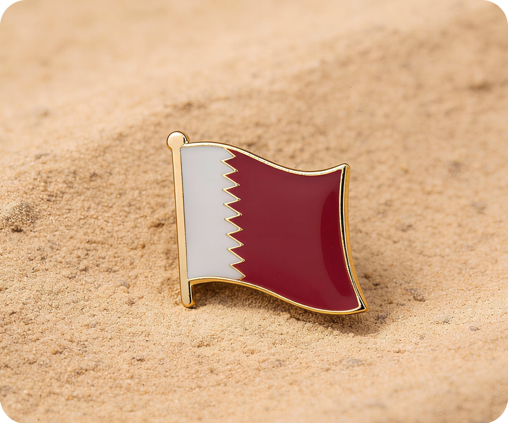 Qatar Flag Pin Badge