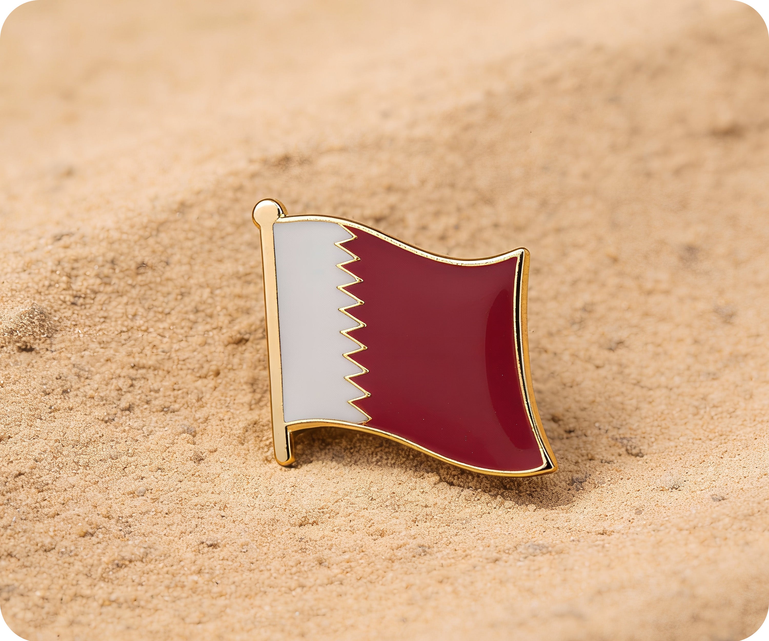 Qatar Flag Pin Badge