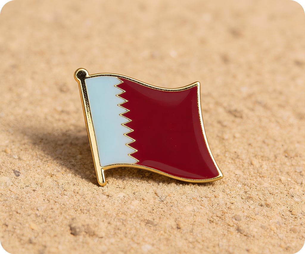 Qatar Flag Pin Badge