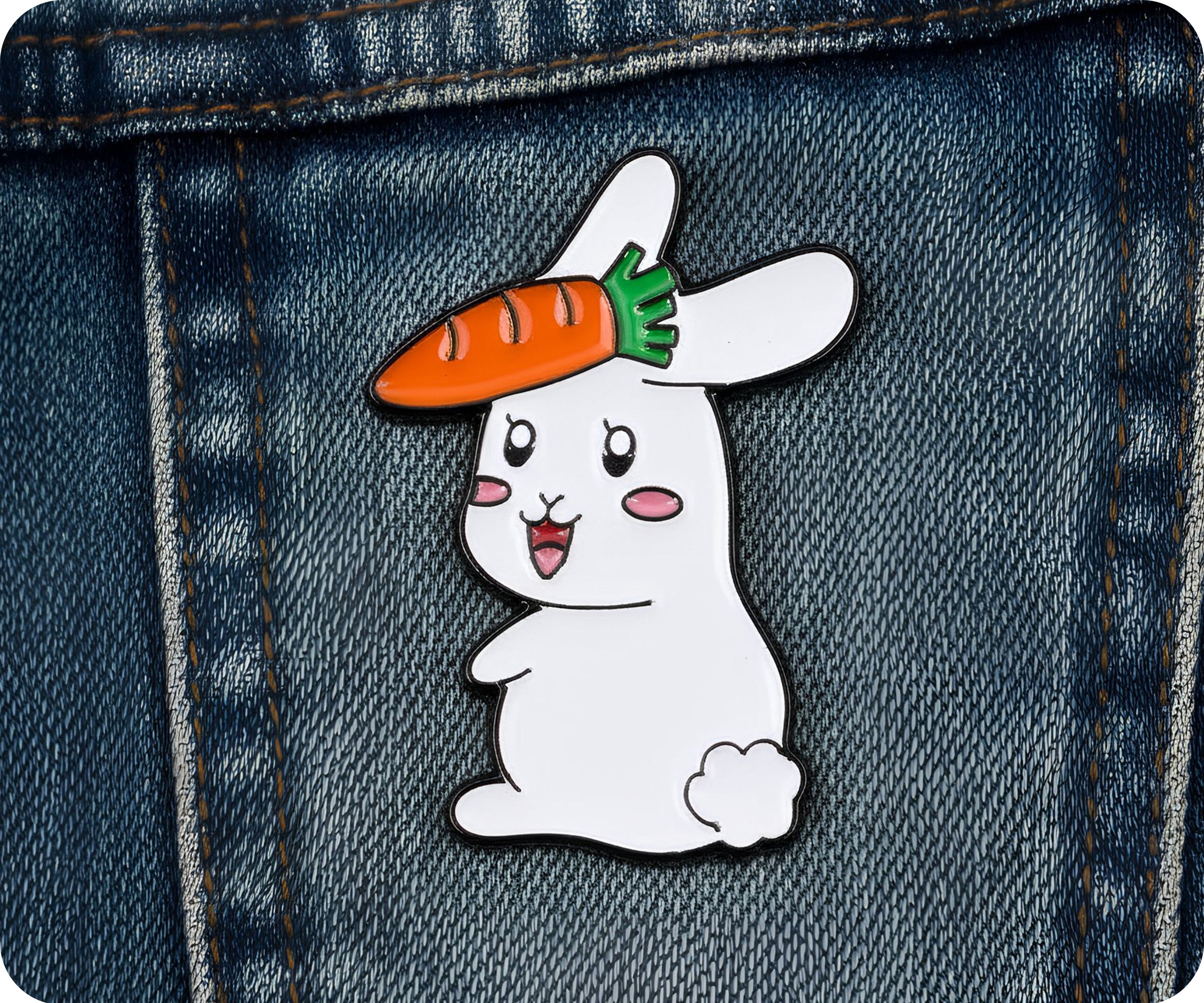 Insignia de Conejo con Zanahoria Imagen secundaria del producto