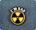 I'm Rad! Radiation Radioactive Pin Badge