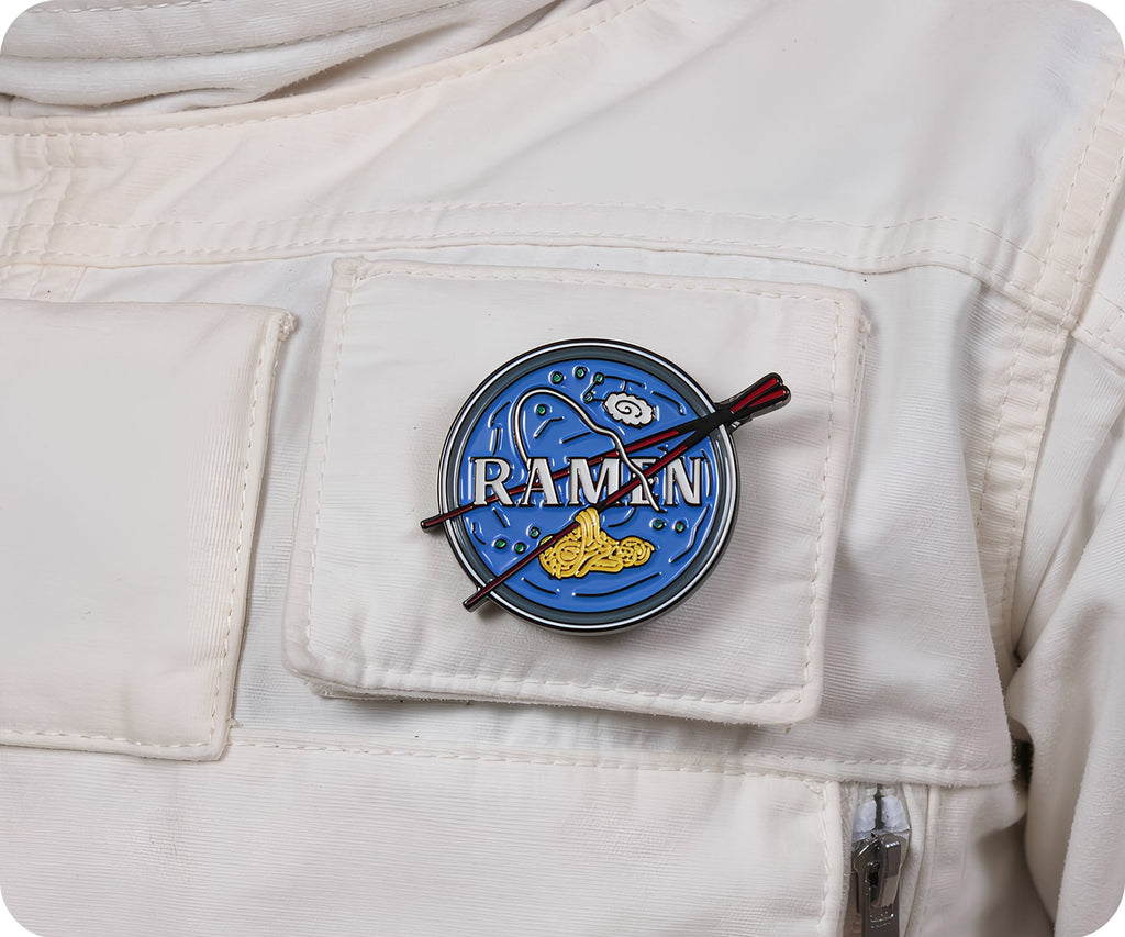 NASA Funny Ramen Pin Badge